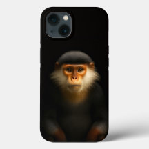 Svart 4 Luxe iPhone 13, Röd Douc Langur