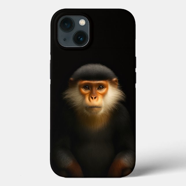 Svart 4 Luxe iPhone 13, Röd Douc Langur (Baksida)