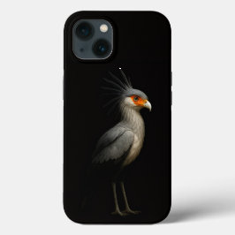 Svart 4 Luxe iPhone 13, Sekretärsfågel