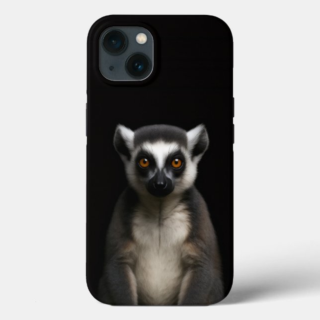 Svart 4 Luxe iPhone 13, Skonsam Lemur (Baksida)