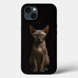 Svart 4 Luxe iPhone 13, Sphynx Cat