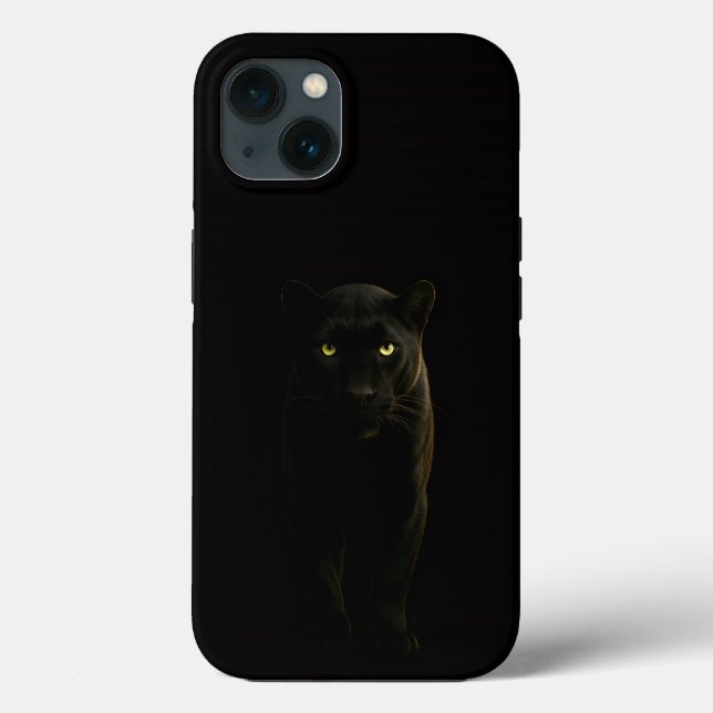 Svart 4 Luxe iPhone 13, Svart Panter (Baksida)