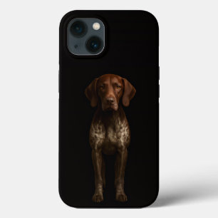 Svart 4 Luxe iPhone 13, tysk pointerhund