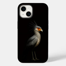 Svart 4 Luxe iPhone 14 Case-Mate, Sekretärfågel