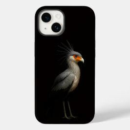 Svart 4 Luxe iPhone 14 Case-Mate, Sekretärfågel