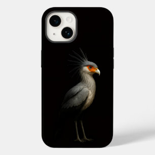 Svart 4 Luxe iPhone 14 Case-Mate, Sekretärfågel
