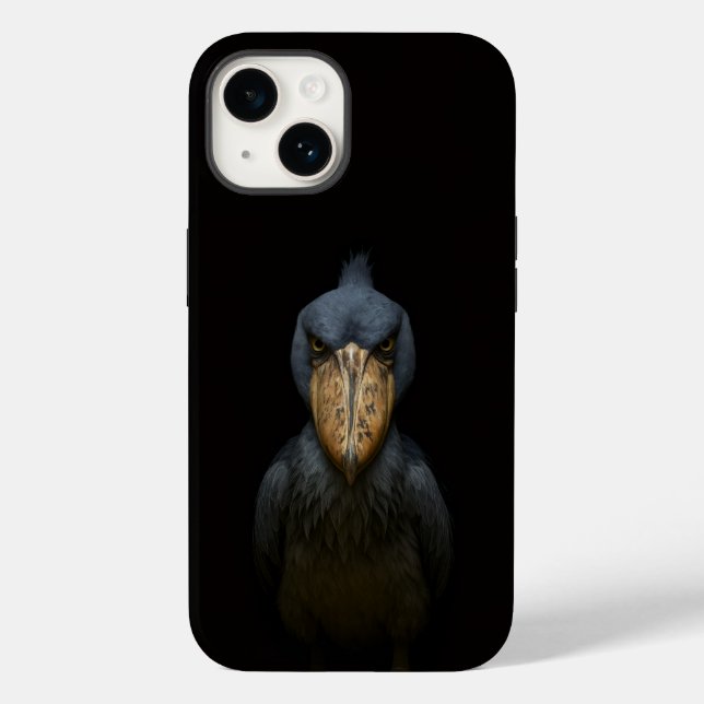 Svart 4 Luxe iPhone 14 Case-Mate, träsksvala (Baksida)