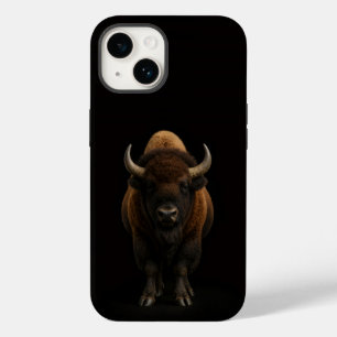 Svart 4 Luxe iPhone 14 Mate, Amerikansk Bison