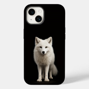Svart 4 Luxe iPhone 14 Mate, Elfenbensfärgad Fjäll