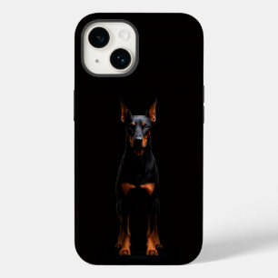 Svart 4 Luxe iPhone 14 Mate, Guardian Doberman