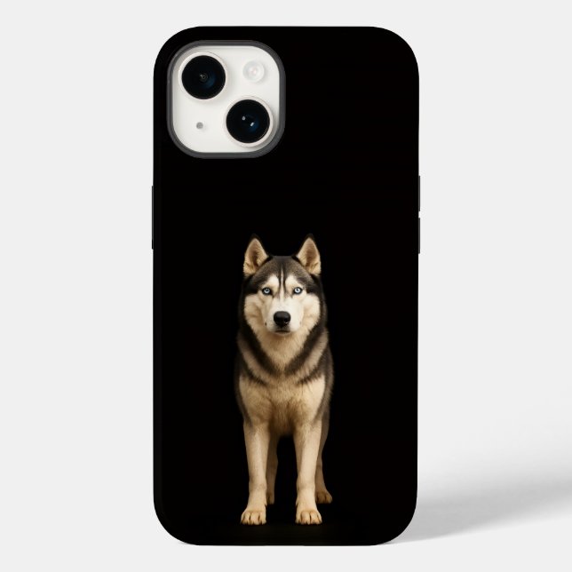 Svart 4 Luxe iPhone 14 Mate, Icy Elite Husky (Baksida)