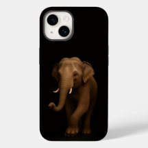 Svart 4 Luxe iPhone 14 Mate, Indisk Elefant