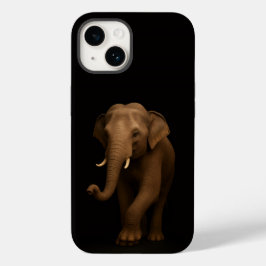 Svart 4 Luxe iPhone 14 Mate, Indisk Elefant