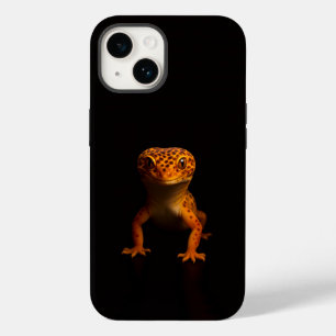 Svart 4 Luxe iPhone 14 Mate, Leopard Gecko
