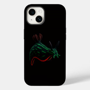 Svart 4 Luxe iPhone 14 Mate, Neon havssnigel