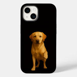 Svart 4 Luxe iPhone 14 Mate, öm labrador