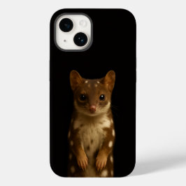 Svart 4 Luxe iPhone 14 Mate, Söt Quoll