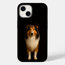 Svart 4 Luxe iPhone 14 Mate, Trogen Collie