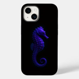 Svart 4 Luxe iPhone 14 Mate, Violett Sjöhäst