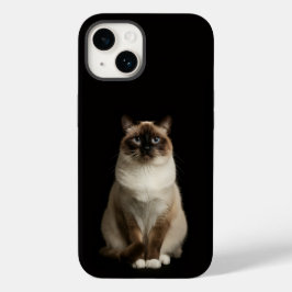 Svart 4 Luxe iPhone 14 Matt, Burmesisk Katt