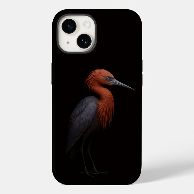 Svart 4 Luxe iPhone 14 Matt, Rödhäger (Baksida)