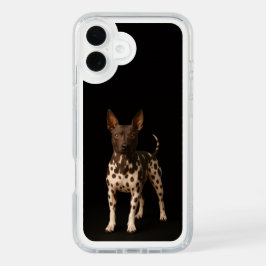 Svart 4 Luxe iPhone 16 Plus, Hårfri Terrier Hund