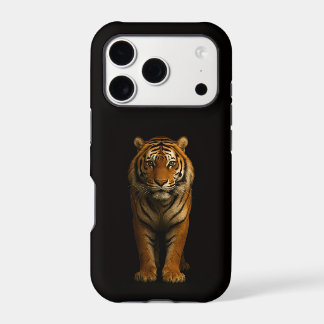 Svart 4 Luxe iPhone 17 Pro, Ädel Tiger