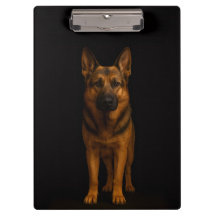 Svart 4 Luxe-klippbräda, schäferhund