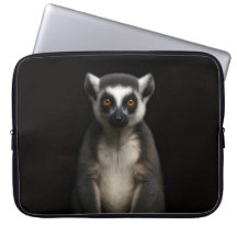 Svart 4 Luxe Laptopfodral, Skötsam Lemur