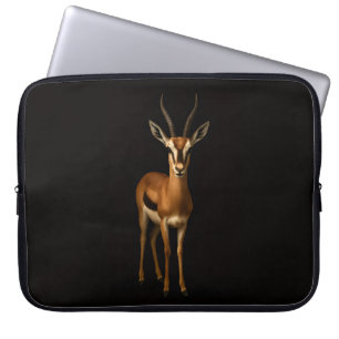 Svart 4 Luxe laptopsleeve, Elegant Gazella Laptop Fodral