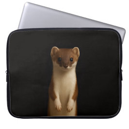 Svart 4 Luxe laptopsleeve, Elegant Vessla Laptop Fodral