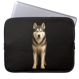 Svart 4 Luxe laptopsleeve, Icy Elite Husky Laptop Fodral