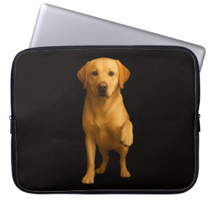 Svart 4 Luxe laptopsleeve, öm labrador Laptop Fodral