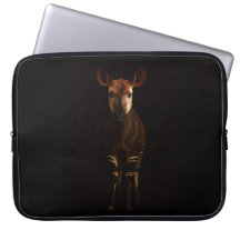 Svart 4 Luxe laptopsleeve, skogsokapi