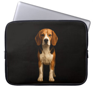 Svart 4 Luxe laptopsleeve, snäll Beagle Laptop Fodral