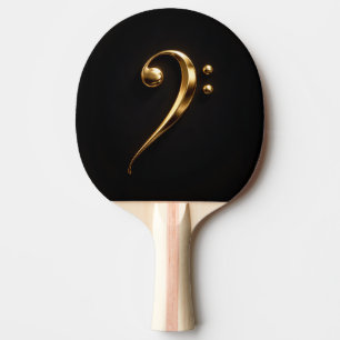Svart 4 Luxe ping pong-paddel, Guld Basnyckel Pingisracket