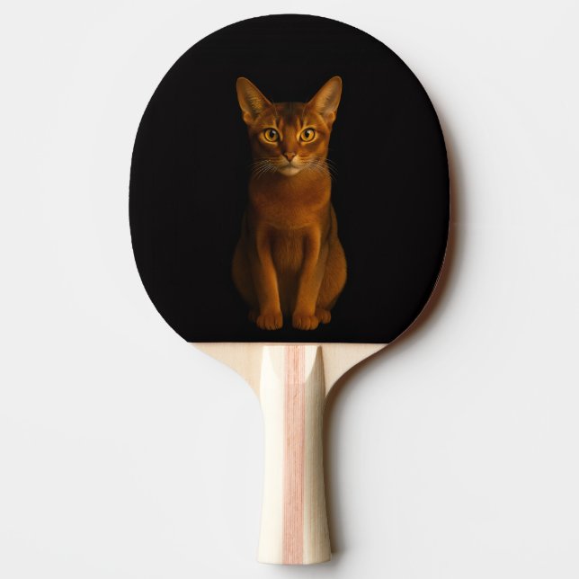 Svart 4 Luxe ping pong-paddle, Abyssinian Beauty Pingisracket (Baksidan)