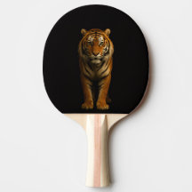 Svart 4 Luxe ping pong-paddle, Ädel Tiger