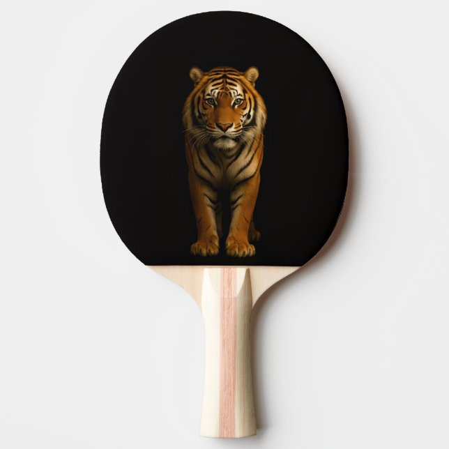 Svart 4 Luxe ping pong-paddle, Ädel Tiger Pingisracket (Framsidan)