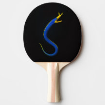Svart 4 Luxe ping pong-paddle, Blå Bandål