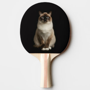 Svart 4 Luxe ping pong-paddle, Burmesisk katt Pingisracket