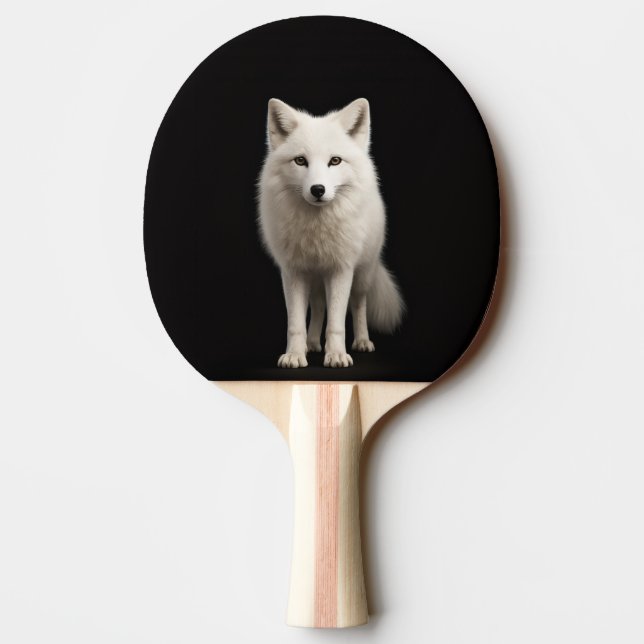 Svart 4 Luxe ping pong-paddle, Elfenbensfärgad Fjä Pingisracket (Baksidan)