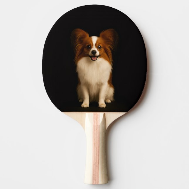Svart 4 Luxe ping pong-paddle, Förfinad Papillon Pingisracket (Framsidan)