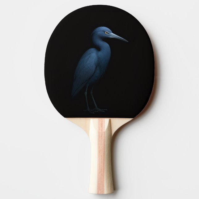 Svart 4 Luxe ping pong-paddle, Little Blue Heron Pingisracket (Baksidan)