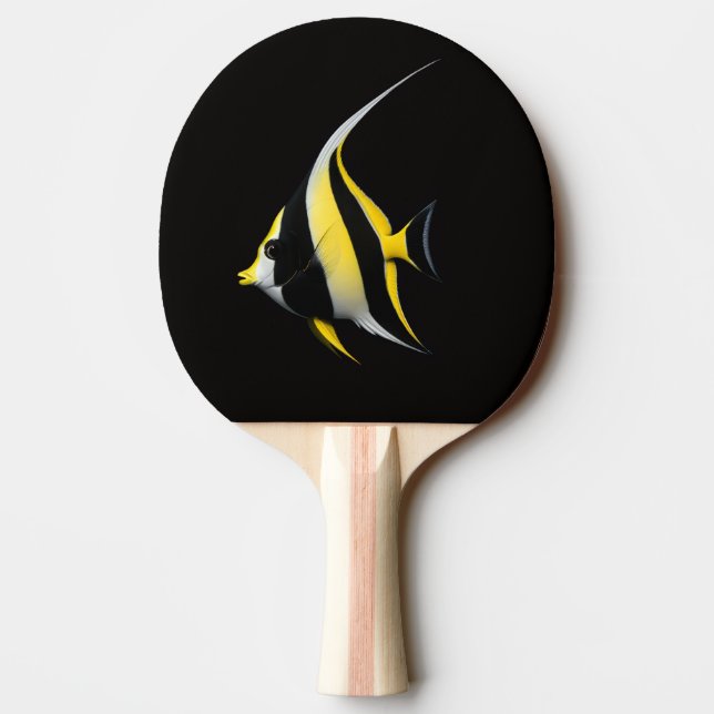 Svart 4 Luxe ping pong-paddle, Moorish Idol Pingisracket (Baksidan)