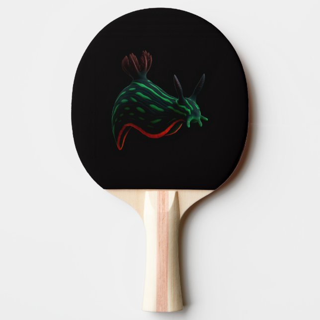 Svart 4 Luxe ping pong-paddle, Neon Sea Slug Pingisracket (Baksidan)