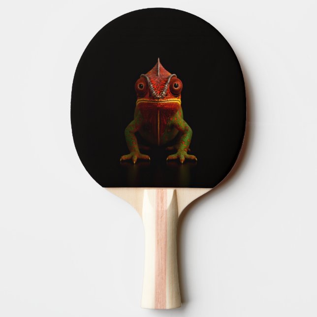 Svart 4 Luxe ping pong-paddle, Panther Chameleon Pingisracket (Baksidan)