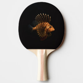 Svart 4 Luxe ping pong-paddle, Röd Lejonfisk Pingisracket