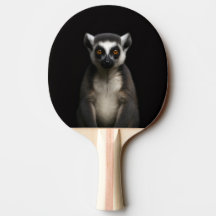 Svart 4 Luxe ping pong-paddle, Skötsam Lemur