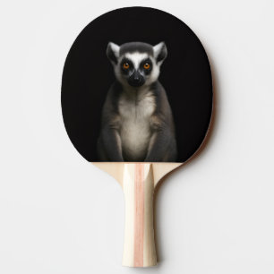 Svart 4 Luxe ping pong-paddle, Skötsam Lemur Pingisracket